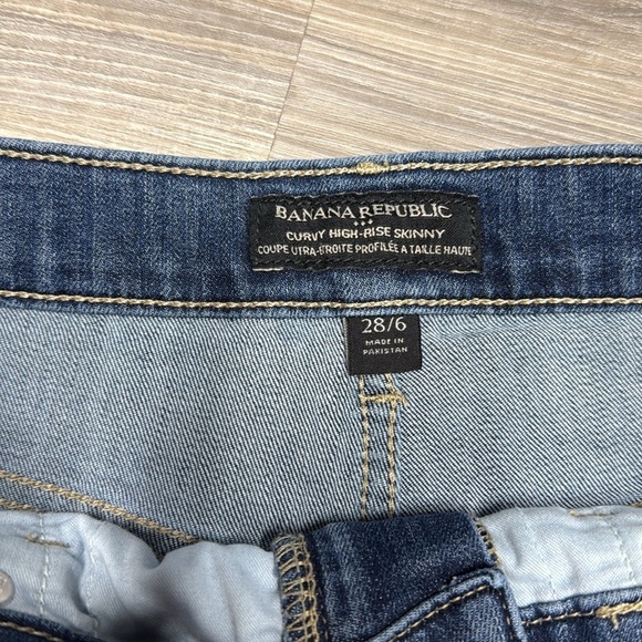Banana Republic curvy high rise skinny jeans size 28 - Picture 6 of 10